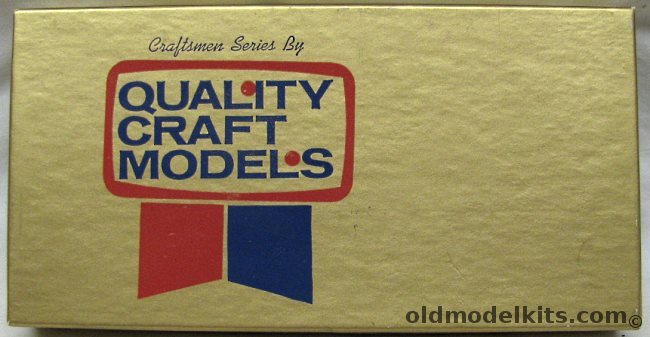 Quality Craft Models 1/87 Sante Fe AT & SF Steel Sided Caboose - Brass HO Craftsman Kit, 354 plastic model kit